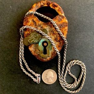 ‼️SOLD‼️ ♥️♥️30” 925 Silver Rope Chain♥️♥️